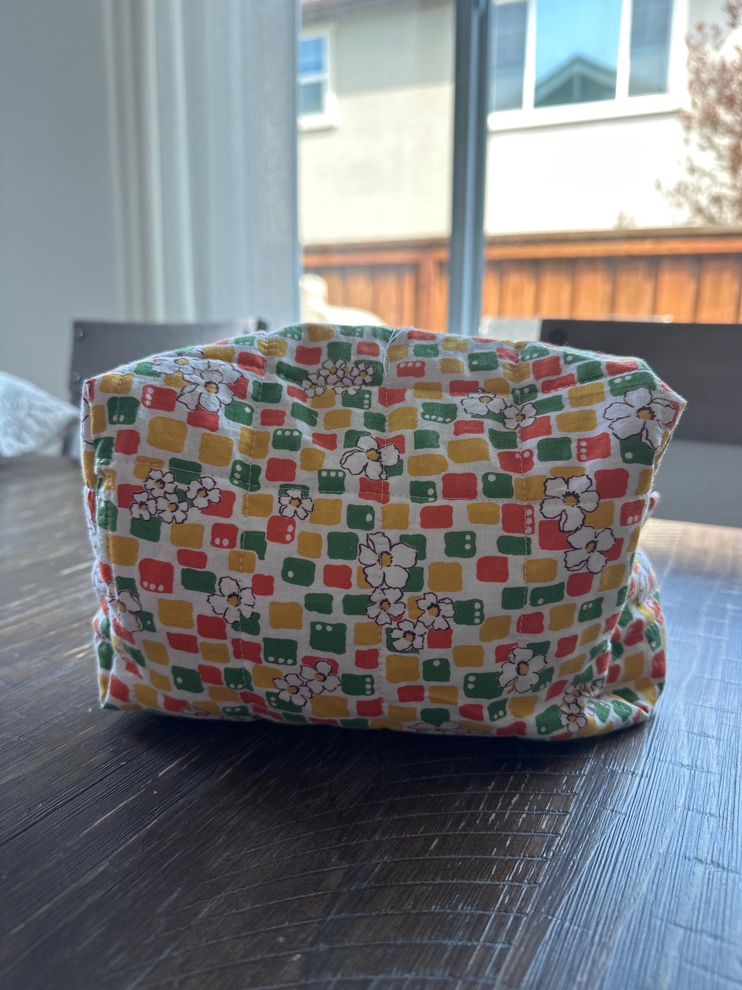 The Meadow Tile Quilted Makeup Bag – VINTAGE ONE OF A KIND