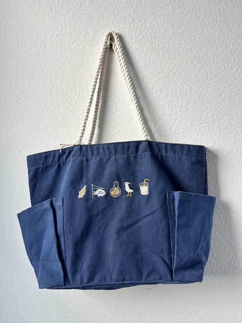 Embroidered Canvas Bag